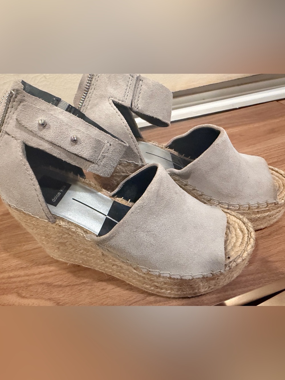 Dolce Vita Women's Suede Espadrille Wedge Sandals